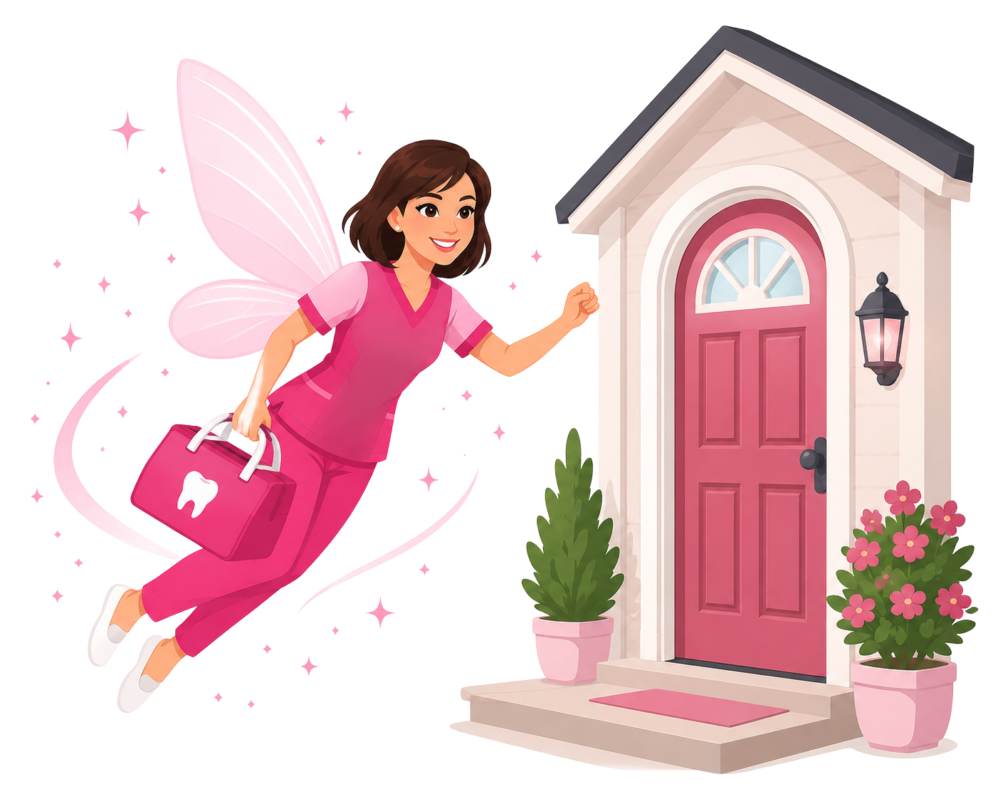 The Sparkle Fairy dental hygienist