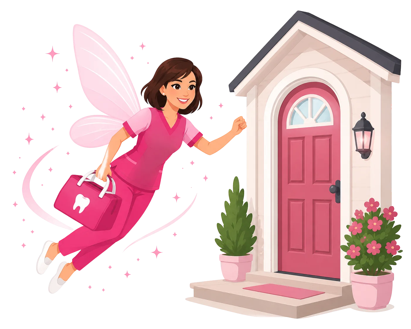 The Sparkle Fairy dental hygienist